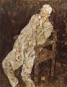 Egon Schiele Portrait of Johann Harms Sweden oil painting artist